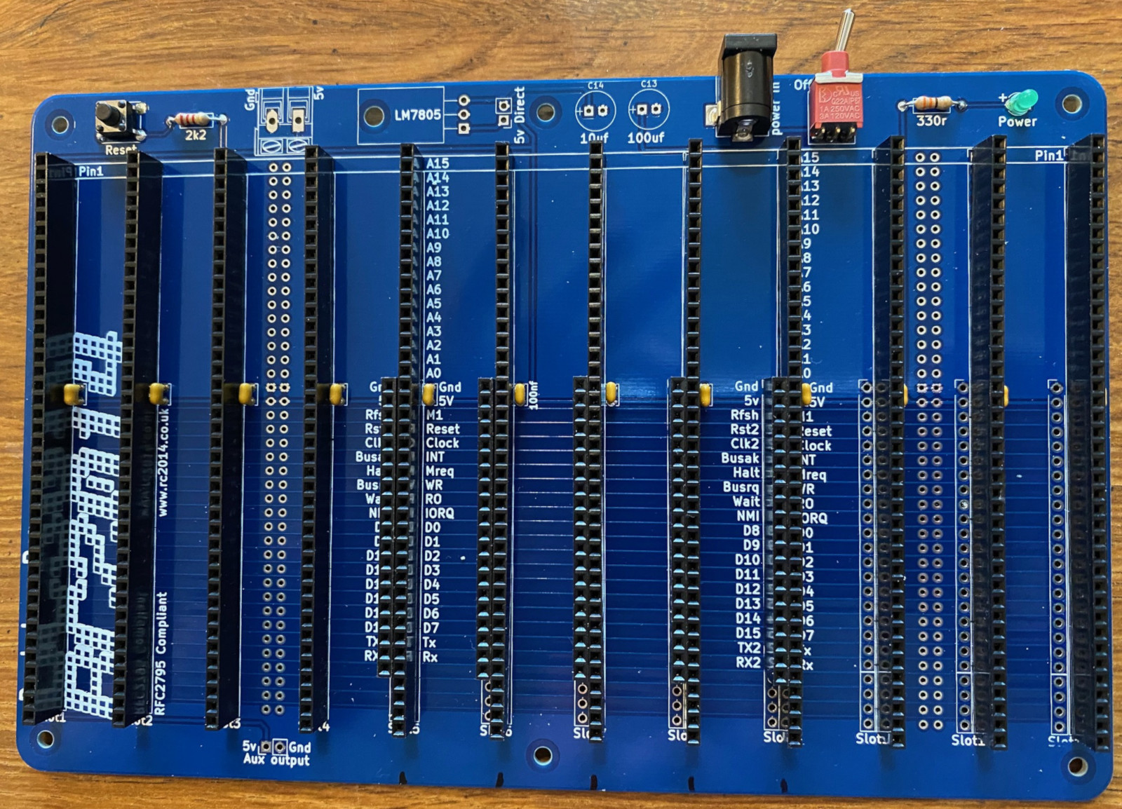 Image of RC2014 Main Pro Backplane Board